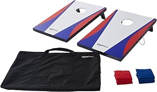 Amazon Basics cornhole en bois, 2 planches et 8 sacs