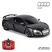 CMJ RC Cars ™ Audi R8 GT Offiziell lizenziertes ferngesteuertes Auto im Maßstab 1:24 Arbeitsscheinwerfer 2,4 GHz Mattschwarz