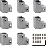 Installation rapide : insérez simplement votre tube carré dans le connecteur et fixez-le avec des vis. L'ajustement intérieur lisse offre un soutien équilibré sur les trois sorties sans outils ou techniques compliqués