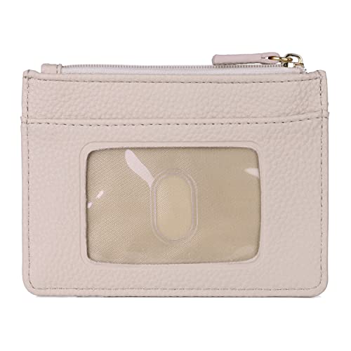 Julia Buxton Pebble RFID Pik-Me-Up® Slot Coin Pouch White Pepper2