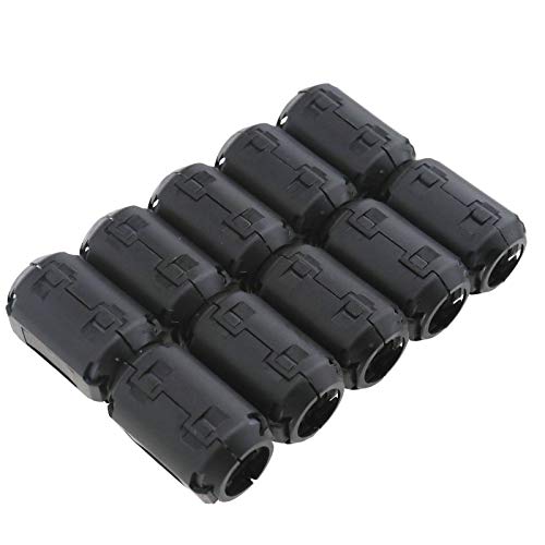 SING F LTD 10x Noise Suppressor Cable Clip-on Ferrite Ring Core RFI EMI 13mm Diameter Cable