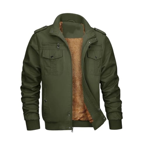 Manteau thermique homme en polaire vintage EN8 L veste tactique cargo moto