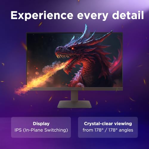 Image of Lenovo LOQ 27-10 | 27 inch (68.5cm) FHD (1920x1080) IPS 200Hz Gaming Monitor | 0.5ms, HDR10 Compliance, AMD FreeSync, 99% sRGB, 2xHDMI 2.1 TMDS, 1xDP 1.4| Tilt | Lunar Grey | 68F2GACBIN