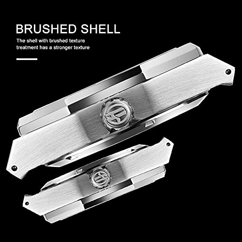 Mechanical Mens Watches Fashion Automatic Male Clock Blue Stainless Steel Waterproof Business Skeleton Watch