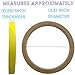 Mandarin Bird Toys by M&M - 8004 Pk12 3.5 Inch Skinny Yellow Donut, Colorful Cardboard Classic Chew Bird Foot Toys, Lots of Shreddable Layers, Add to Toys, Great for Medium to Large Size Pets