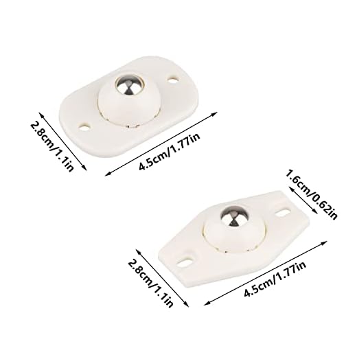 RNHDLY Mini Ruedas Adhesivas Giratorias 8 Pcs Ruedas Pequeñas Autoadhesivas de Acrilonitrilo butadieno estireno (ABS) para Muebles, Contenedores y Cajas de Almacenamiento