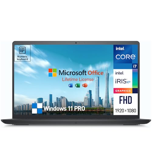 Dell Inspiron 15 3000 ノートパソコン。15.6インチFHDビジネスノートパソコン。Intel 10-Core i7、64GB RAM、2TB SSD+512GBドッキングセット、Windows 11 Pro Lifetime Offi