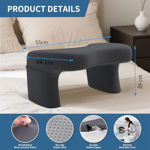Image of TARKAN Multipurpose Lap Desk for Laptop - Cushioned Laptop Stand with Detachable Leg & Side Pocket | Portable Bed Table for Work, Study & Entertainment