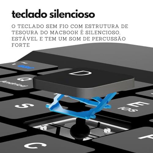 Kit Completo para Z Fold: Teclado Bluetooth com Capa Suporte Ajustavel de Couro, Mouse Bluetooth e C