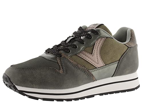 Victoria 1141135-WOMEN Basket Basse COMETA & DÉTAILS MÉTALLISÉS Plateau Femme Kaki 38 Cover