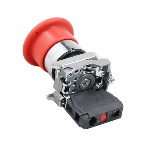 Mizoneparts E-Stop Switch 4360475 2910290 Emergency Stop Switch Compatible with JLG Scissor Lift & Boom Lift, Push Button, Normally Closed, Manual Operation