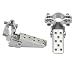 Alta Steel Foldable Fork Step Pegs in Chrome