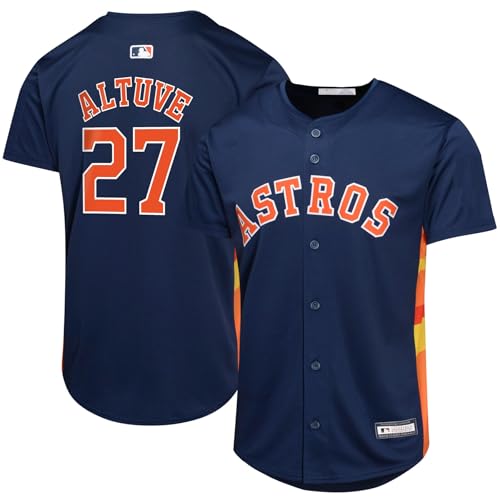 Outerstuff Jose Altuve Houston Astros MLB Kids Youth 8-20 Navy Alternate Player Jersey (US, Numeric, 14, 16, Regular, Navy)