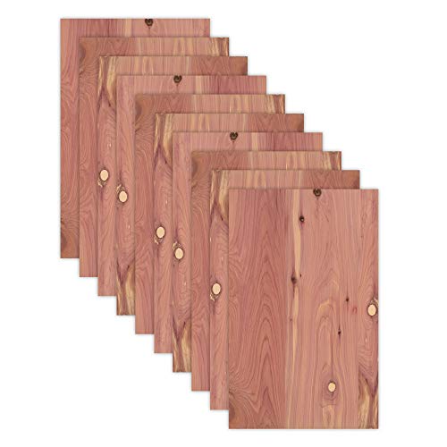 10 Sheets Of 12X19 Cedar | 5Mm 1/4Th Inch, Mdf Core, Premium Grade A1, Single Sided, Glowforge Ready, Unfinished | Species: Walnut, Cherry, Maple, Oak, Cedar, Mahogany, Alder #TOP3