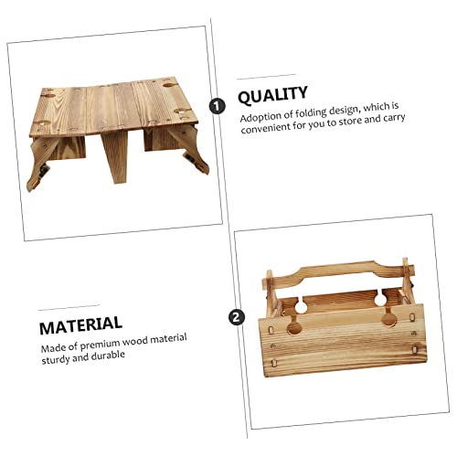 Table bois créative compacte au design léger pour pique-nique et extérieur - 5