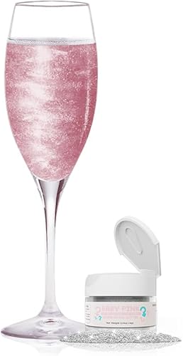 BAKELL Gender Reveal - Brillo comestible para bebidas, cócteles, cerveza, guarnición de bebidas y bebidas, 0.14oz  Certificado KOSHER  100%