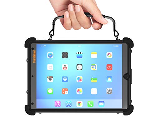 Mobiledemand Ultra Rugged Case For Ipad Pro 10.5 And Ipad Air 3Rd Gen 10.5 – Briefcase Handle, Back Hand Strap – Lightning Port Cover – Shock Absorbing Rubber Bumpers, Fully Protective Case – Black #TOP2