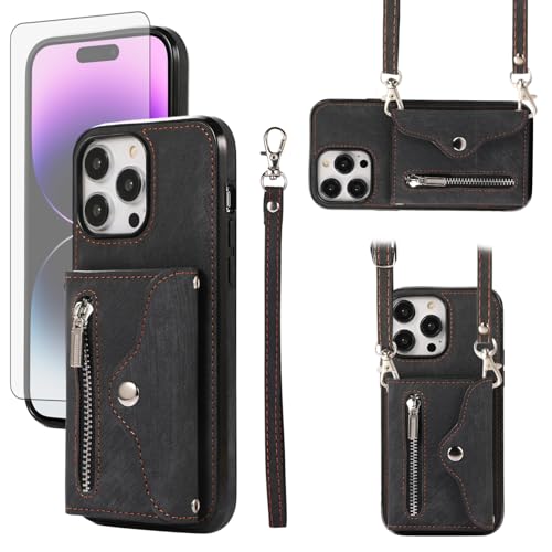 Coque iPhone 15 Pro antichoc pliable et porte-monnaie intégré