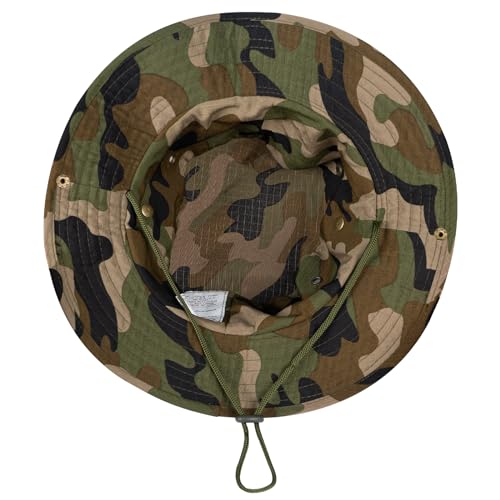 Image of Sun Hats for Men Women Boonie Hat UPF 50+ Bucket Hat Wide Brim UV Protection Fishing Hiking Safari Outdoor Hats