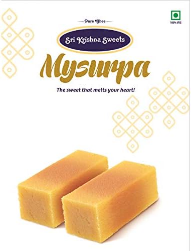Sri Krishna Sweets Assorted Box - Mysurpa, Badusha, Adhirasam (1.5 Kgs)