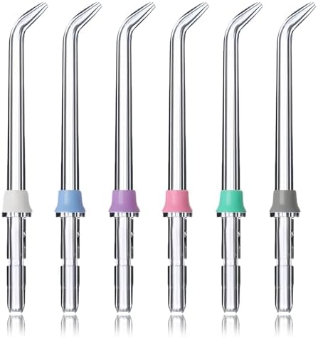 6 Pieces Replacement Nozzle for Waterpik Water Flosser WP-100, WP...