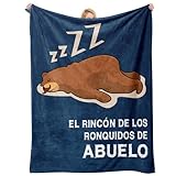 Einanmut Regalo Abuelo, Regalo Abuelo Cumpleaños - Manta Estampado de Oso Pardo, Regalos Originales para Día del Padre, Originales Navidad - 50 * 60in