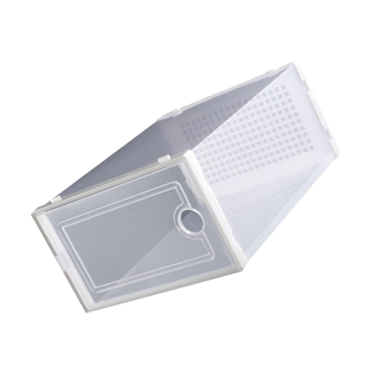 Étuis à chaussures en plastique empilables et étagère modulable pour rangement placard