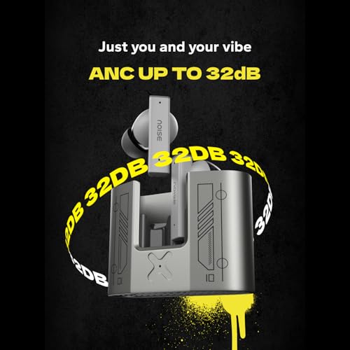 Image of Noise Buds Marine in-Ear Truly Wireless Earbuds with India's 1st Full Metal case, ANC (up to 32dB), 13mm Driver, 35H of Playtime, Dual Device Pairing, BT v5.3 (Marine Grey)