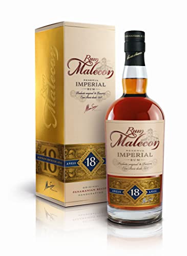 Finitura: lunga durata. Rum Malecon Añejo 18 Años Reserva Imperial 40% Vol. 0,7l in Giftbox