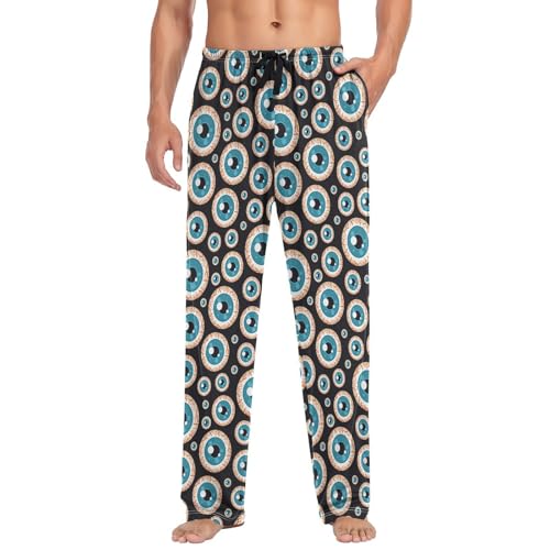 Aslsiy Mens Pajama Bottoms Four Pajama Pants Sleep Pants for Men Lounge PJ Pant