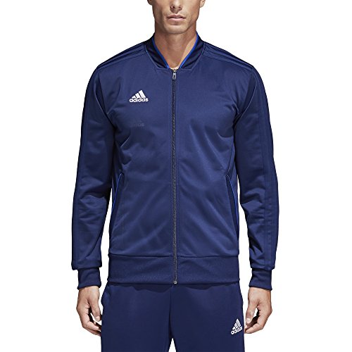 Adidas Men's Condivo 18 Polyester Jacket Dark Blue/White Small #TOP4