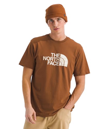THE NORTH FACE Men's Evolution Edge of Light Half Dome Short Sleeve Tee | Branded T-shirt With a Ribbed Collar