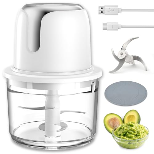 Cordless Food Processor & Chopper, 5-Cup, USB-C Rechargeable