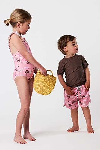 Snapper Rock Boys' Palm Paradise Sustainable Ss Swim Set (Infant/Toddler)3