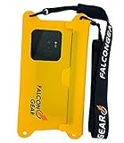 FalconGear Waterproof Phone Pouch Universal Waterproof Phone Case with Adjustable Lanyard IPX8...