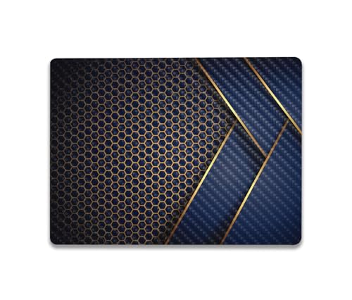 Image of MightySkins Carbon Fiber Skin Compatible with Microsoft Surface Laptop Go 3 (2023) Full Wrap Kit - Modern Hex | Protective, Durable Textured Carbon Fiber Finish | Made in The USA