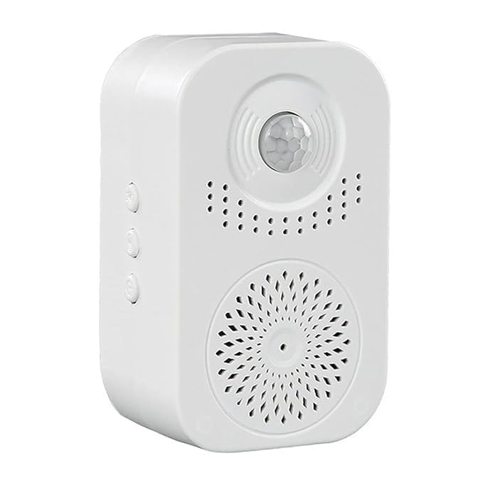 Welcome Entry Doorbell with PIR Motion Sensor | Recordable Custom Voice Message Battery Powered Door Chime for Shops Offices Homes Reception & Business Entrances-image-3