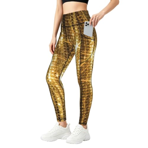 Pantalones de yoga opacos con bolsillos prácticos para running y fitness