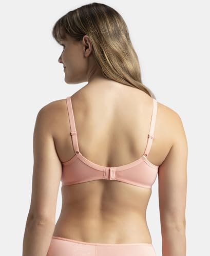 Image of Jockey 1722 Women Wirefree Non Padded Super Combed Cotton Elastane Stretch Medium Coverage Everyday Bra with Concealed Shaper Panel