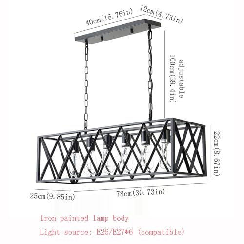 Chandelier Multi-Tampons Rétro ajustable pour corriger l'éclairage d'une pièce sombre