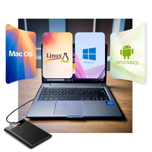 AYKAIT 1TB External Portable Hard Drive 3.0 Compatible with Windows and Mac 2 Years Warranty Black - Image 3