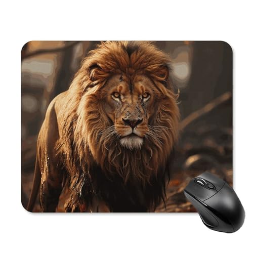 Tapis de souris lion pour le télétravail sur ordinateur