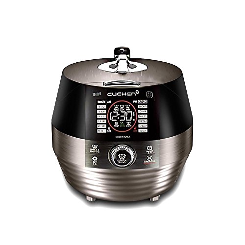 CUCHEN 3D IH Pressure Rice Cooker CJH-PC1010RC 10cup 110V, Black/Carbon Silver