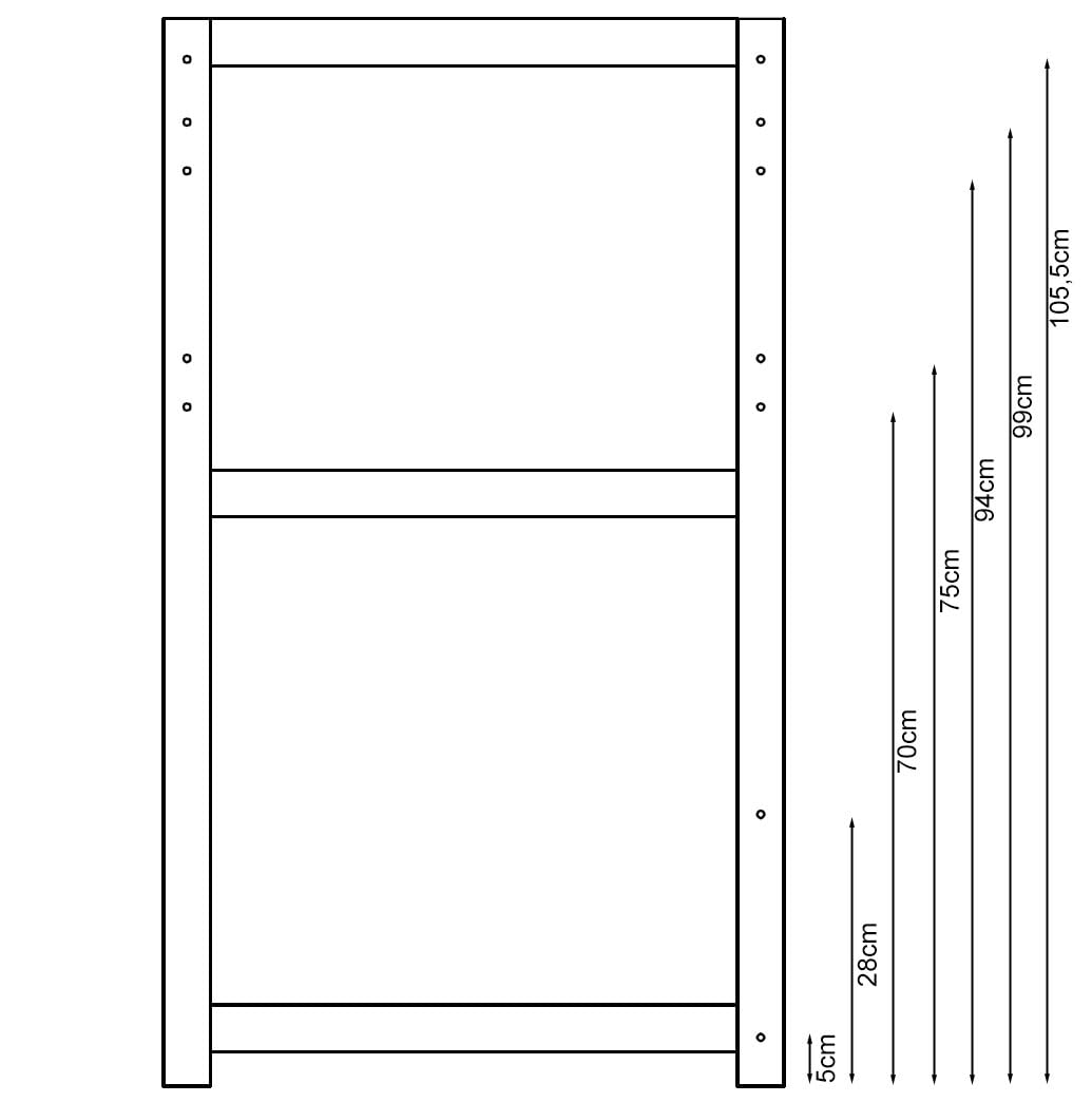QUICK STAR Étagère pour Machine à Laver 74x65x111cm Noir | Meuble de Rangement pour Lave-Linge et sèche-Linge superposés | Étagère Salle de Bain Armoire Lave-Linge Cave