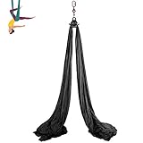 【TELA SUAVE Y DURADERA】- La tela de seda aérea está hecha de 100% poliéster con un color elegante es suave, resbaladiza, fácil de agarrar, mide 10 m de largo y 2,8 m de ancho. Las sedas acrobáticas con alta durabilidad y resistencia son adecuadas para los principiantes que aprenden a escalar y los practicantes experimentados.