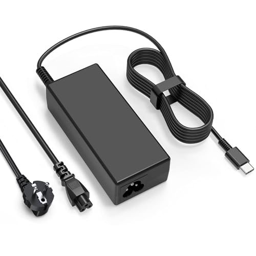 Cargador Portátil USB C 45W para Lenovo Chromebook C330 S340 100e 300e 500e C340 S330 2nd Gen,ThinkPad Yoga T480 T580 E490 E580 C630 C940 720 910 ADLX45YLC2D