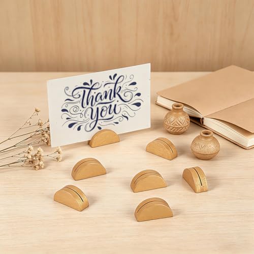 Support de numéro de table en bois burlywood authentique de qualité