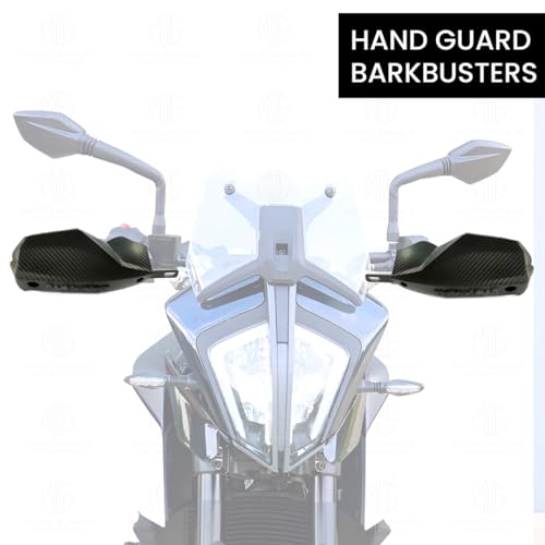 MOTO GENIUS Universal Bike Hand Guards Protectors | Made for Hand Safety While Riding All Motorcycle - (Black) - Image 5