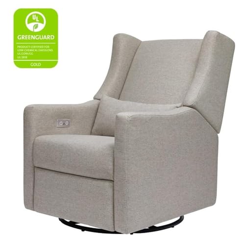 Babyletto-Kiwi-Electronic-Power-Recliner-and-Swivel-Glider-with-USB-Port-in-Performance-Grey-Eco-Weave-Water-Repellent-Stain-Resistant-Greenguard-Gold-and-CertiPUR-US-Certified Babyletto Kiwi Electronic Power Recliner and Swivel Glider with USB Port in Performance Grey Eco Weave Water Repellent Stain Resistant Greenguard Gold and CertiPUR US Certified