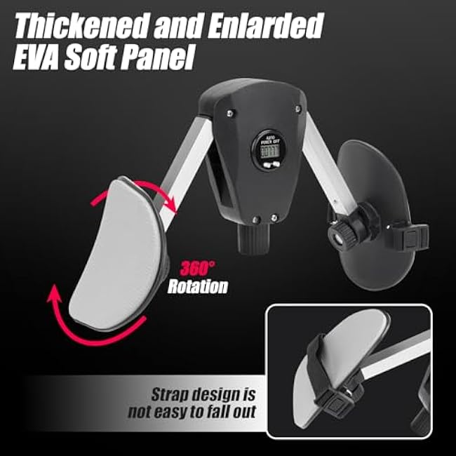 Thigh Master Thigh Exerciser with Counter, Thigh Toner with Fixed Leg Straps Replaceable Handle, Kegel Exercise, Hip Pelvic Trainer, Pelvic Muscle Hip Trainer, Inner Thigh Exercise Equipment